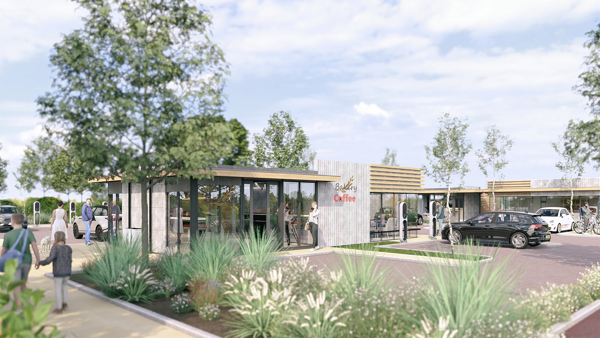 Artist impression of the local centre